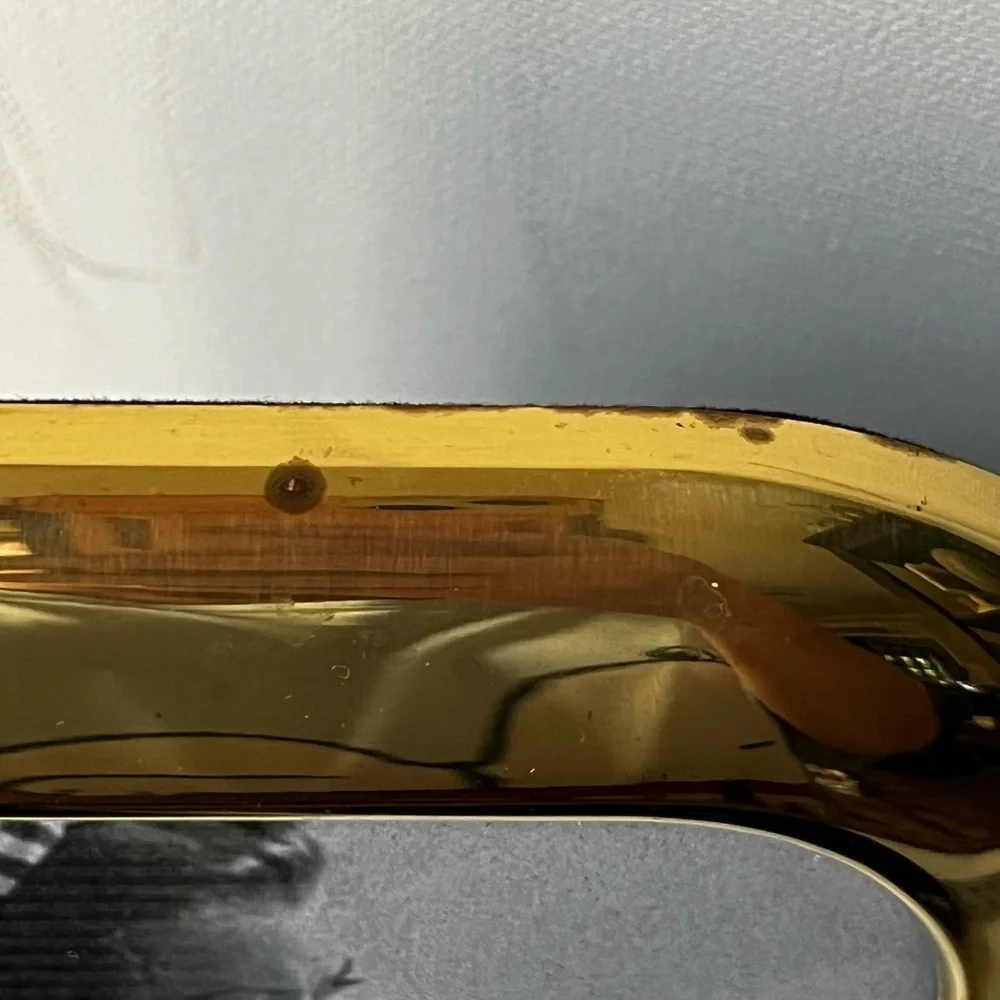 Vintage Solid Brass Photo Frame Tarnish Resistant for 5”x7 photo..